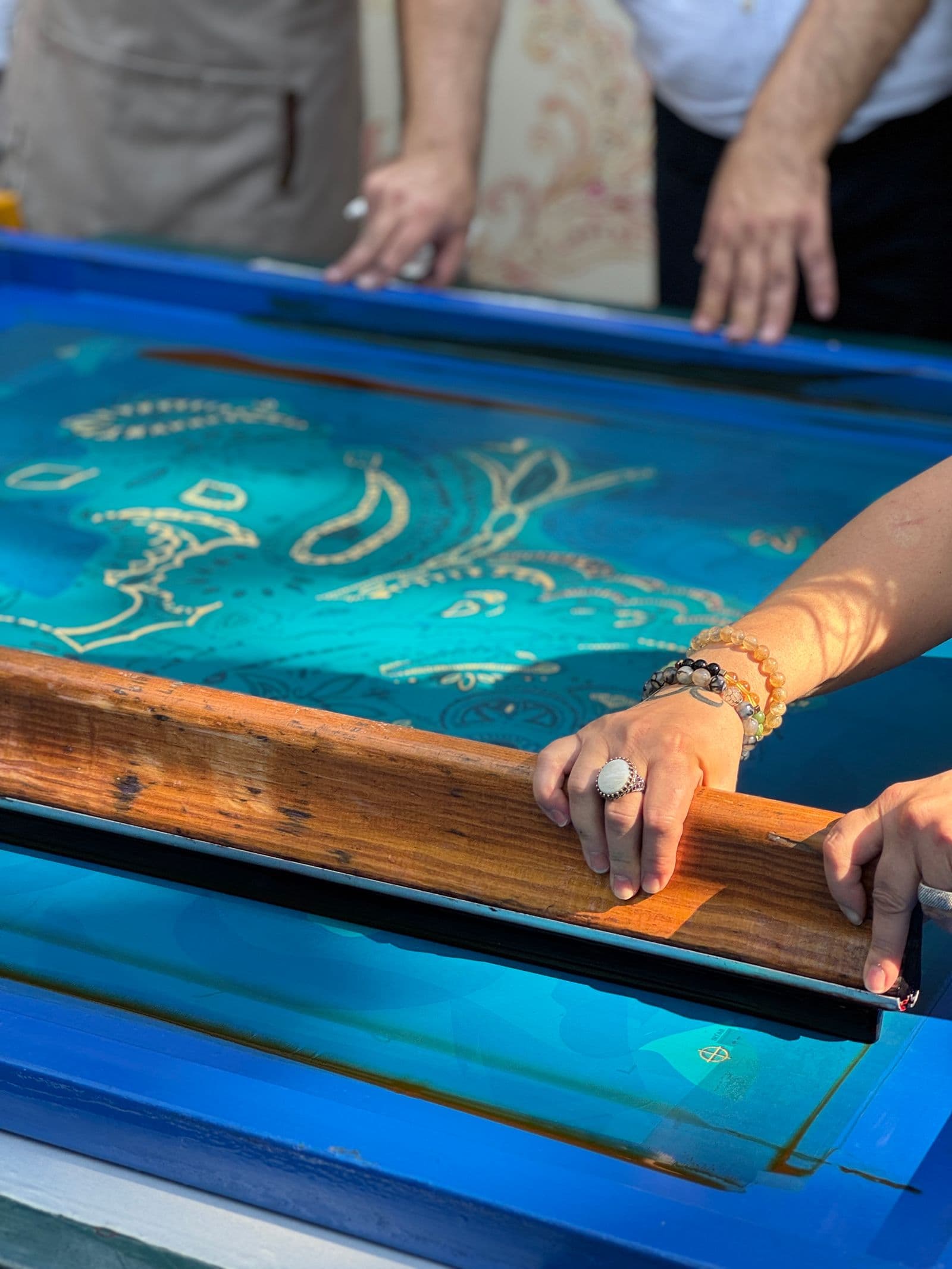 Serigrafía — cuadro y racleta
